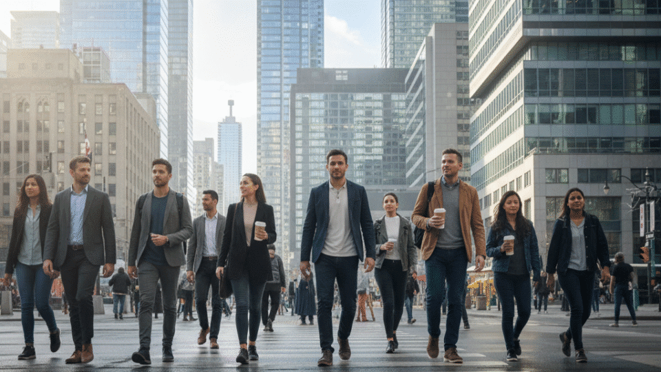 Fast-track H-1B immigration Canada — professionals in Toronto tech district